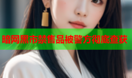 暗网黑市禁售品被警方彻底查获