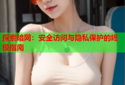 探索暗网：安全访问与隐私保护的终极指南