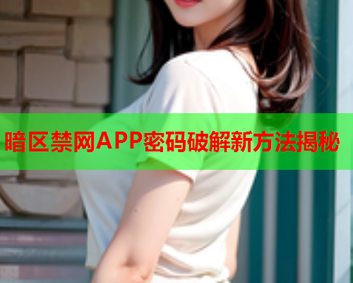 暗区禁网APP密码破解新方法揭秘