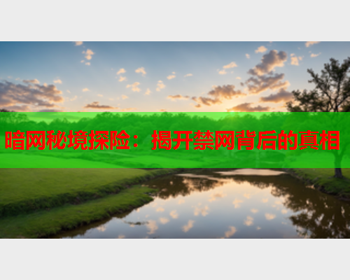 暗网秘境探险：揭开禁网背后的真相