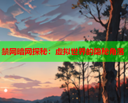 禁网暗网探秘：虚拟世界的隐秘角落