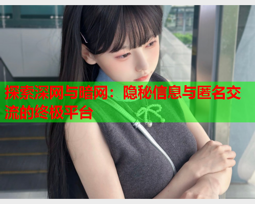 探索深网与暗网：隐秘信息与匿名交流的终极平台